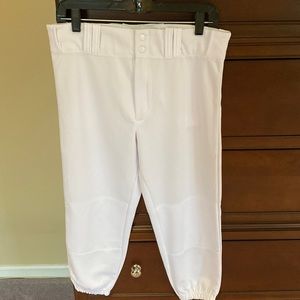 NEW Youth Large White Baseball Pants